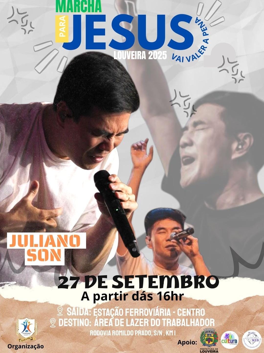 MARCHA PARA JESUS EM LOUVEIRA 2025